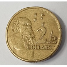 AUSTRALIA 2004 . TWO 2 DOLLARS COIN . ERROR . NICE OFF CENTRE MIS-STRIKE